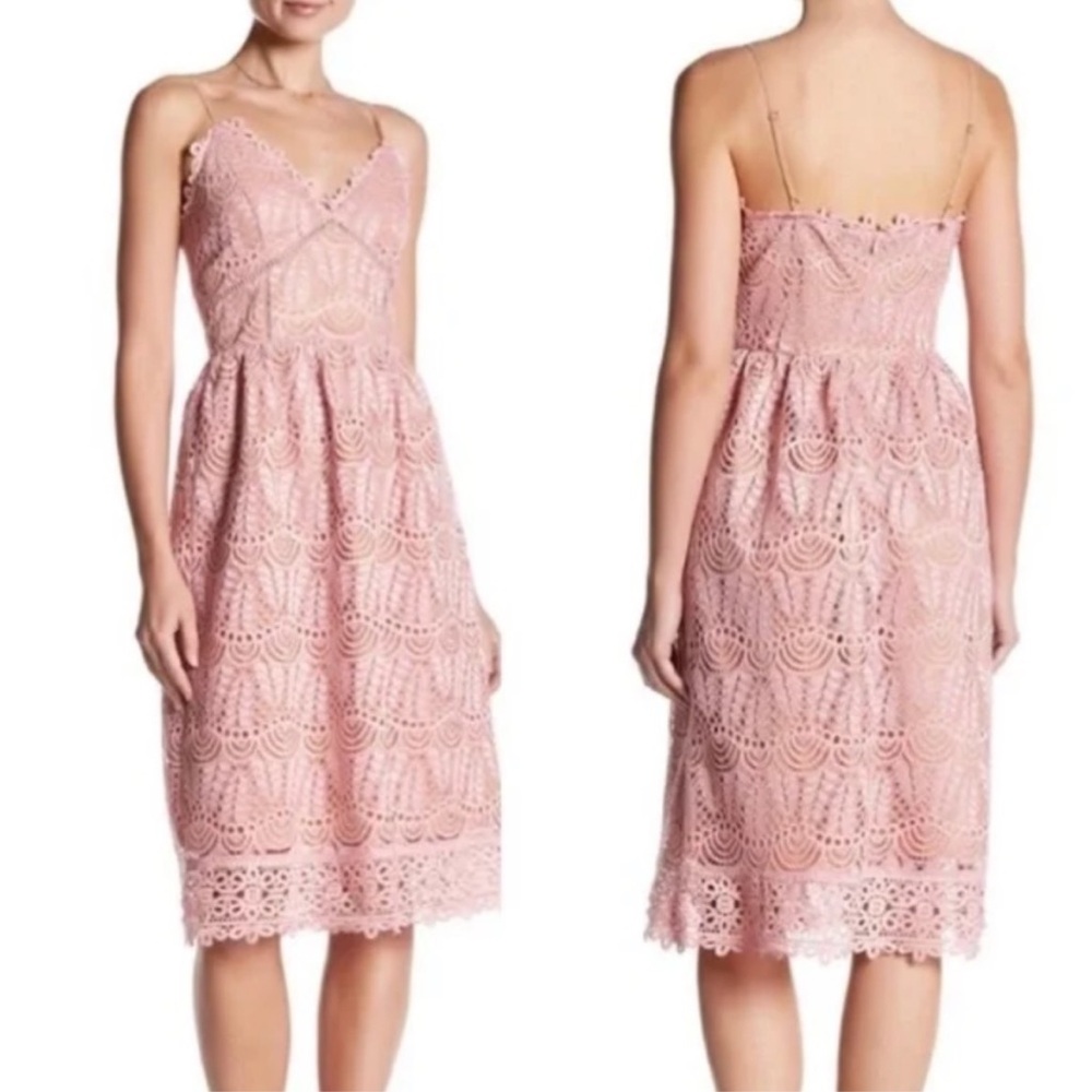 Current Air Affair Pink Lace Dress - Picture 2 of 16